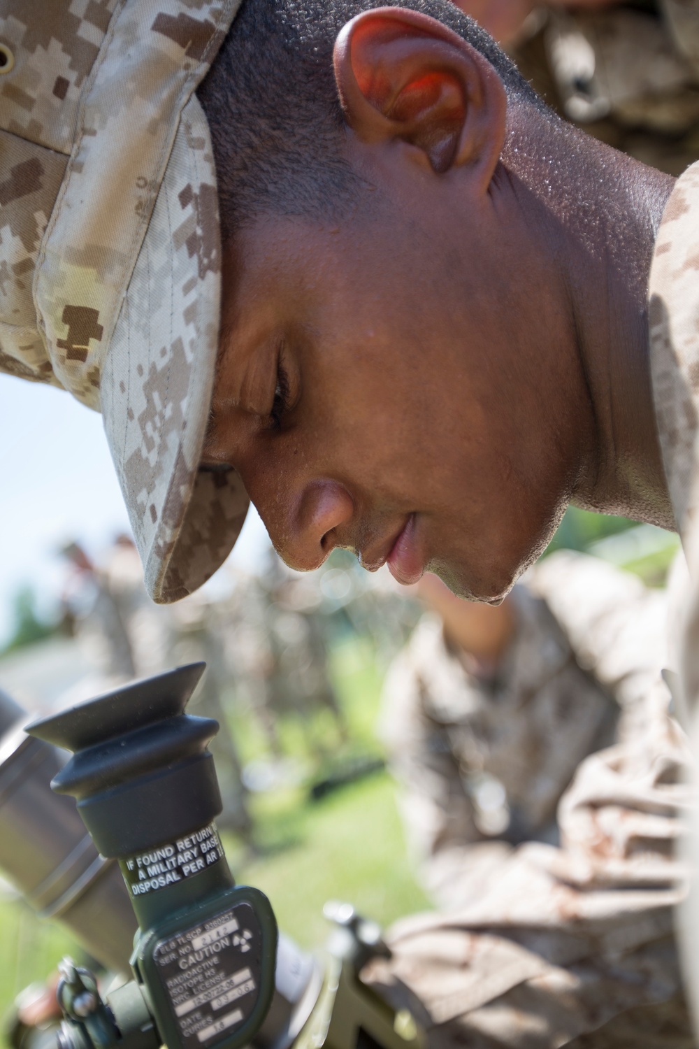 Delta Company Marines undergo 60mm Mortar training