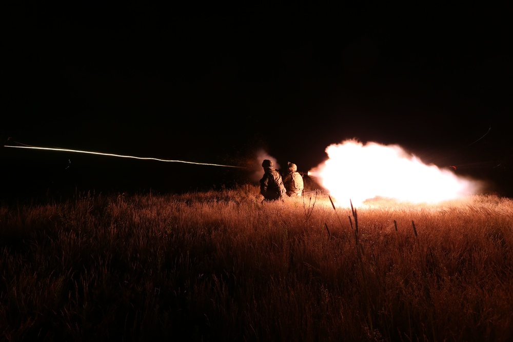 Allies light up the night