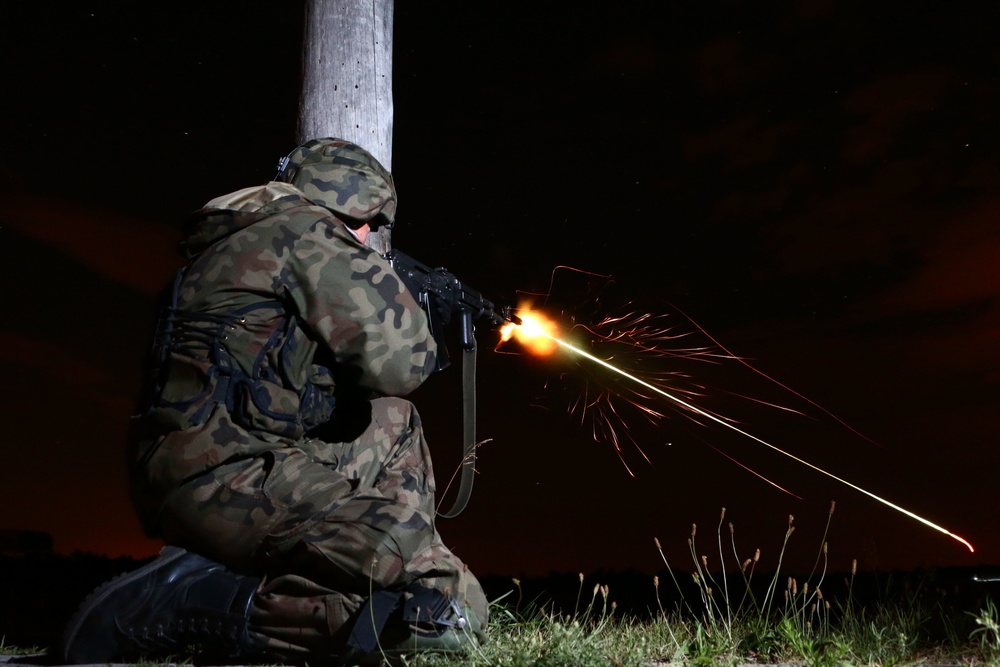 Allies light up the night