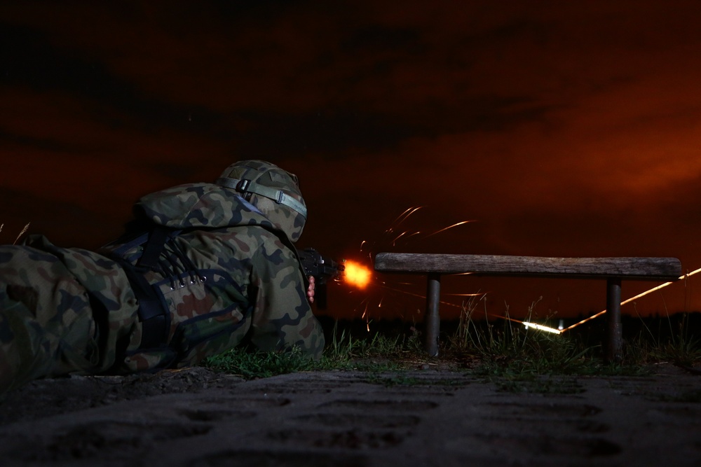 Allies light up the night