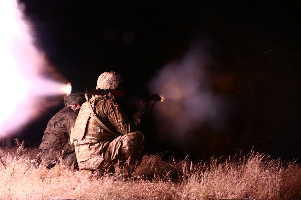 Allies light up the night