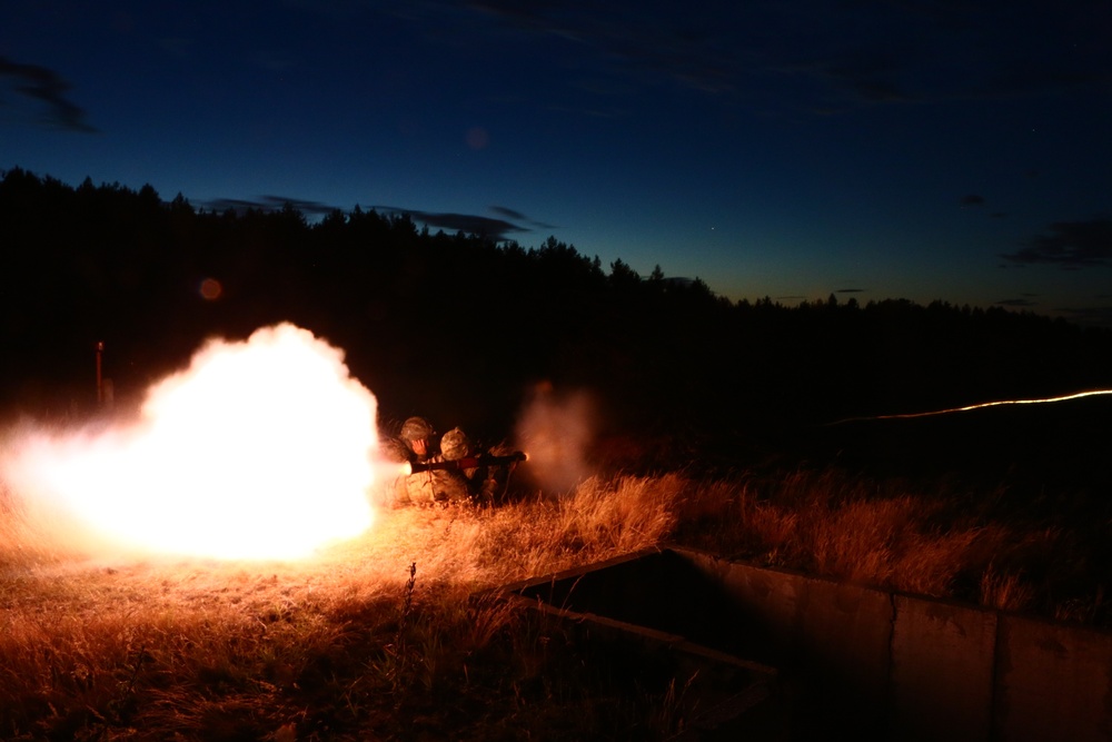 Allies light up the night