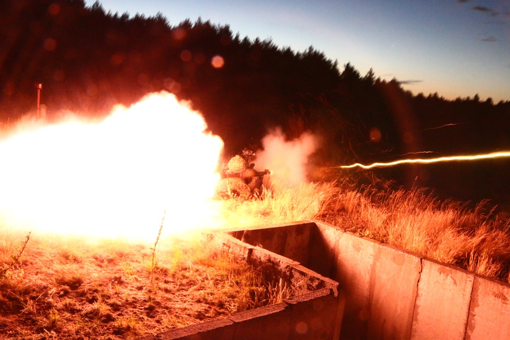 Allies light up the night