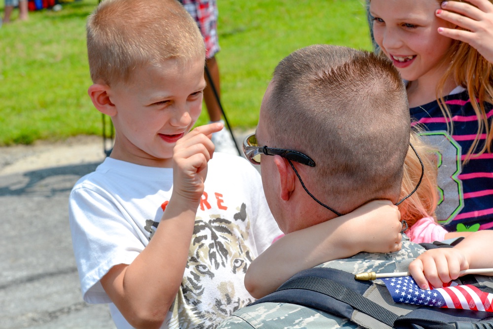 Airmen return home on nation’s birthday