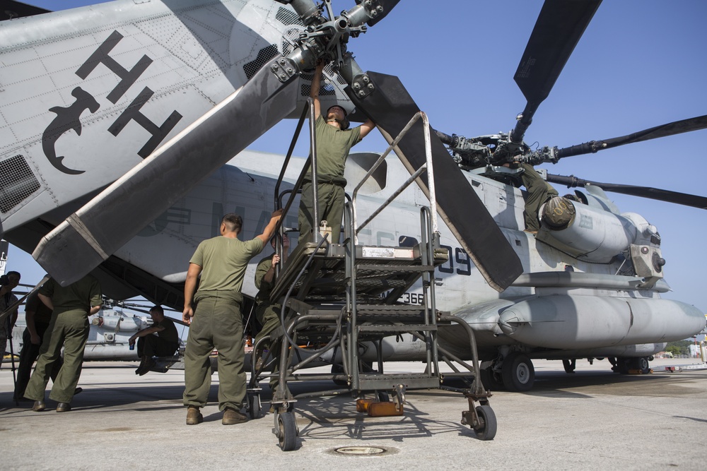 HMH-366 Conducts Routine Maintenance