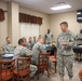 104th Training Division (LT) commander and command sergeant major have lunch with drill sergeants