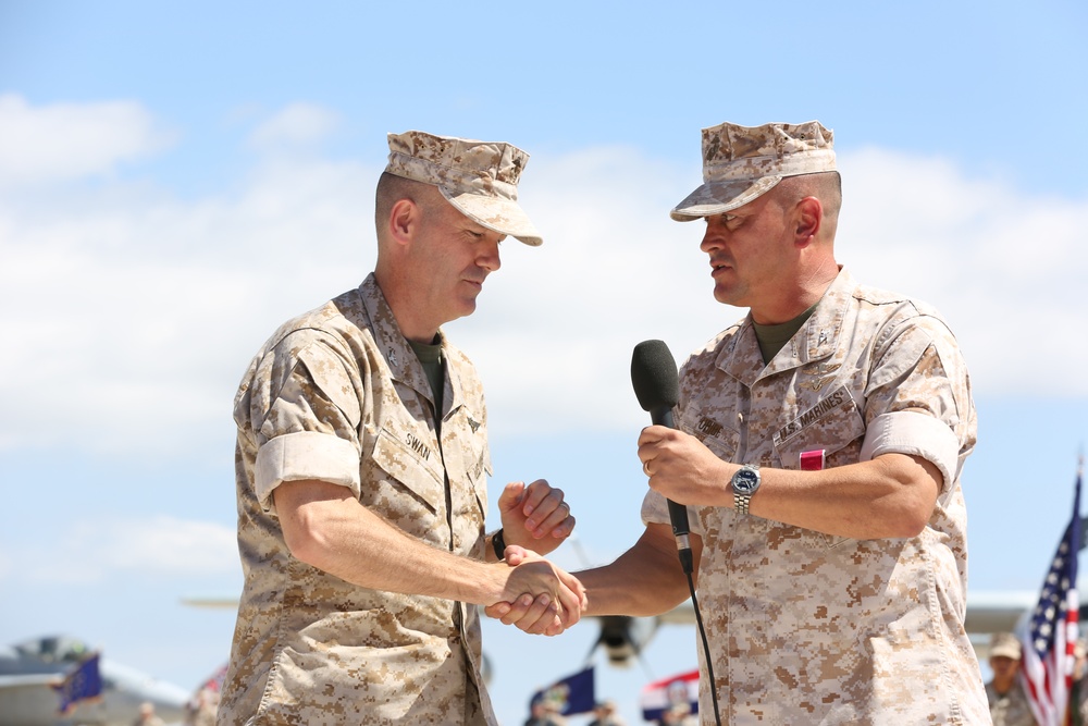 Swan takes command of MAG-11