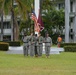 The 18th MEDCOM (DS) color guard formed and ready