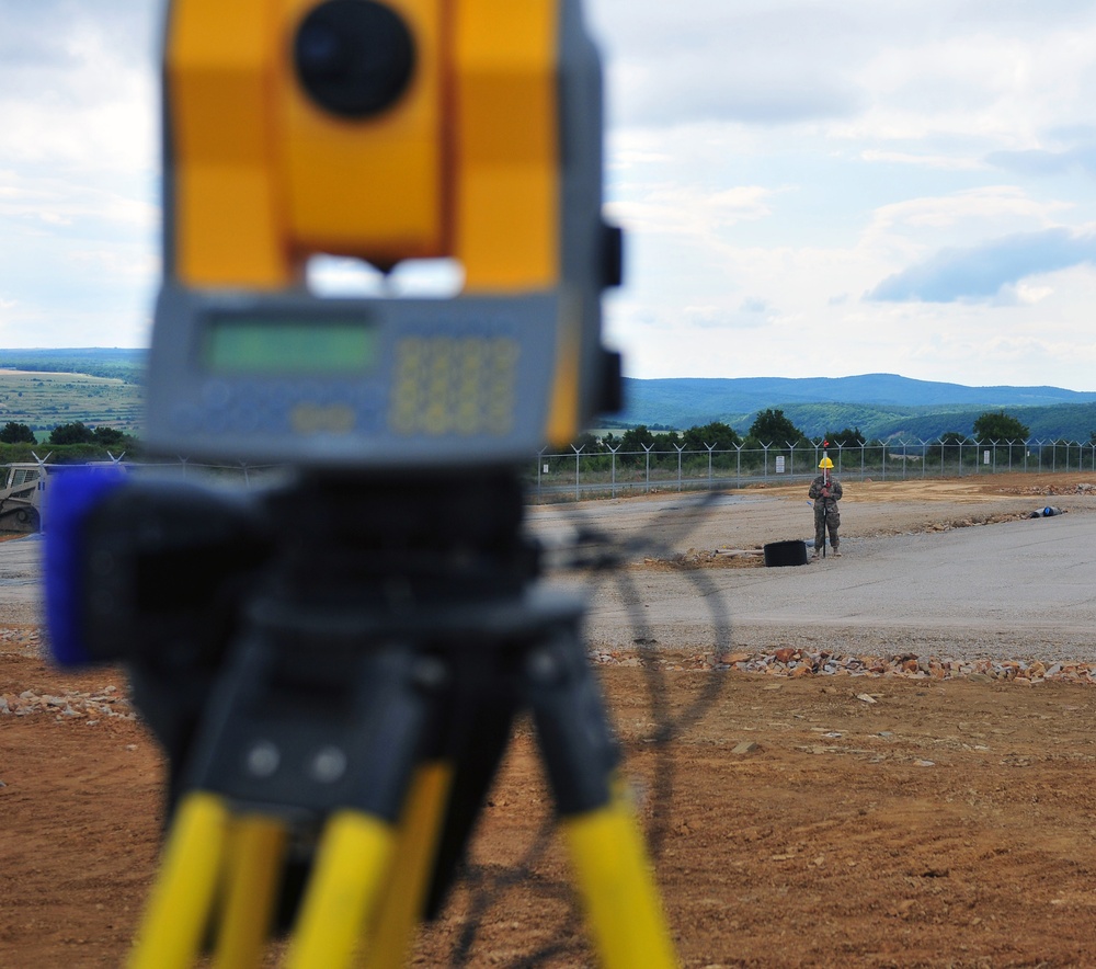 Engineers conduct site survey in Bulgaria