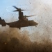 A MV-22 Osprey tiltrotor aircraft performs a tactical insertion as part of an amphibious assault during Talisman Sabre 2015
