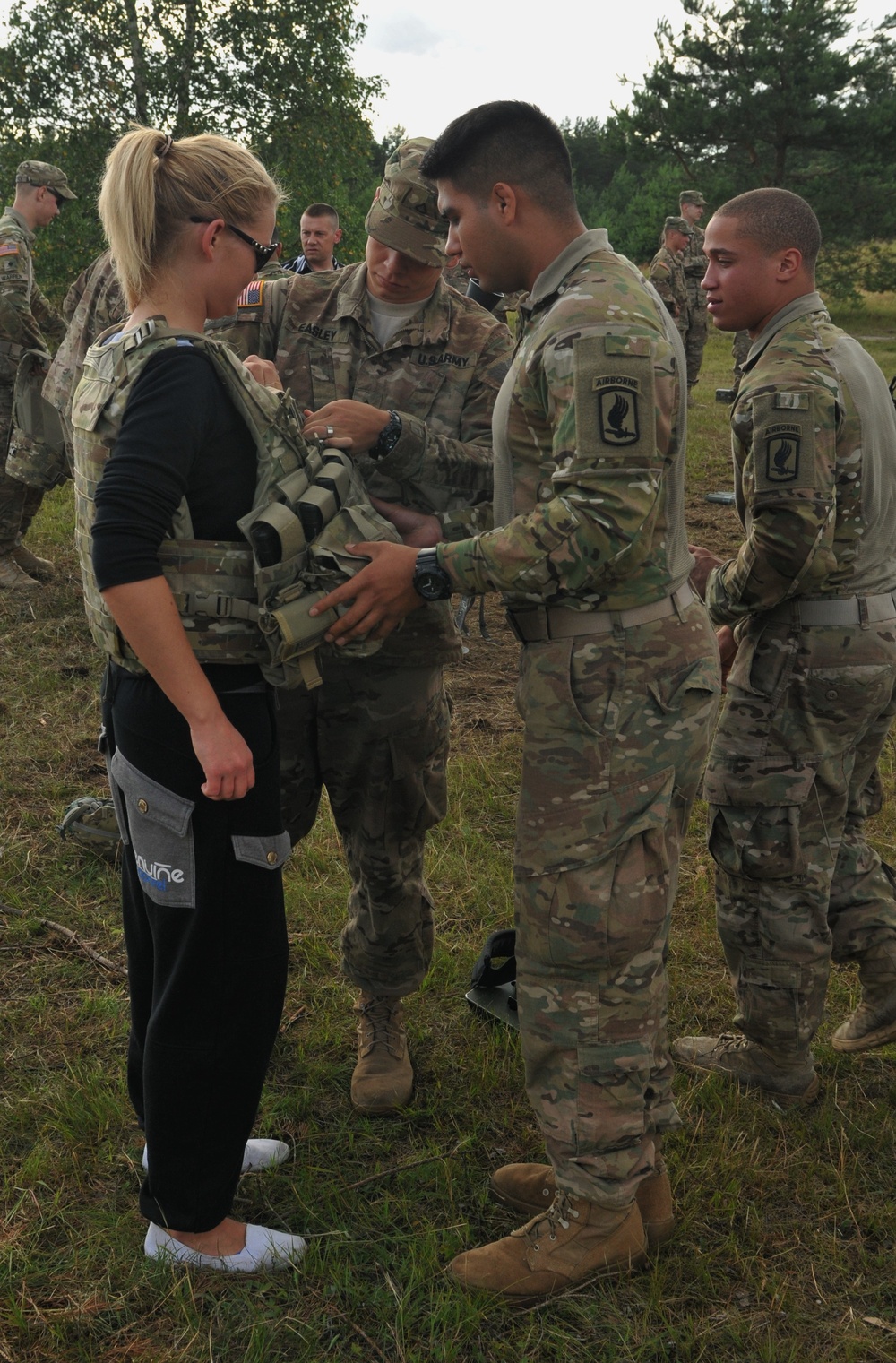 US Airborne Soldiers partner with 1st Latvian Battalion