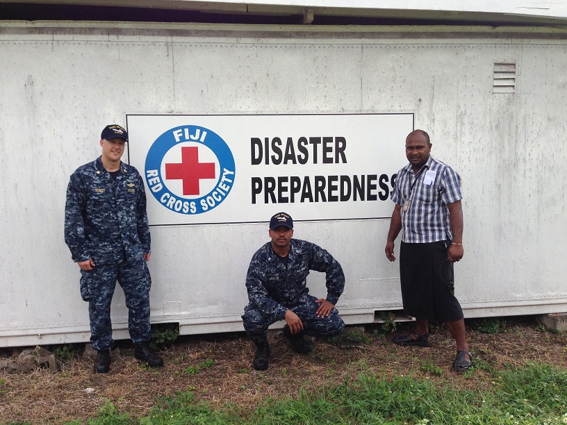 USNS Mercy crew conducts Fiji disaster preparedness project during Pacific Partnership