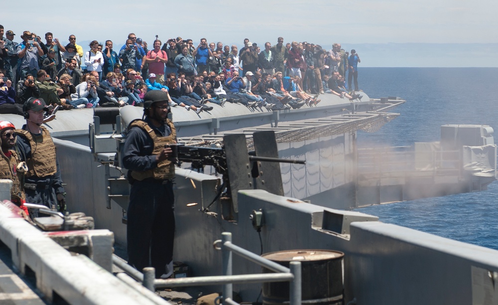 USS Carl Vinson live fire demonstration