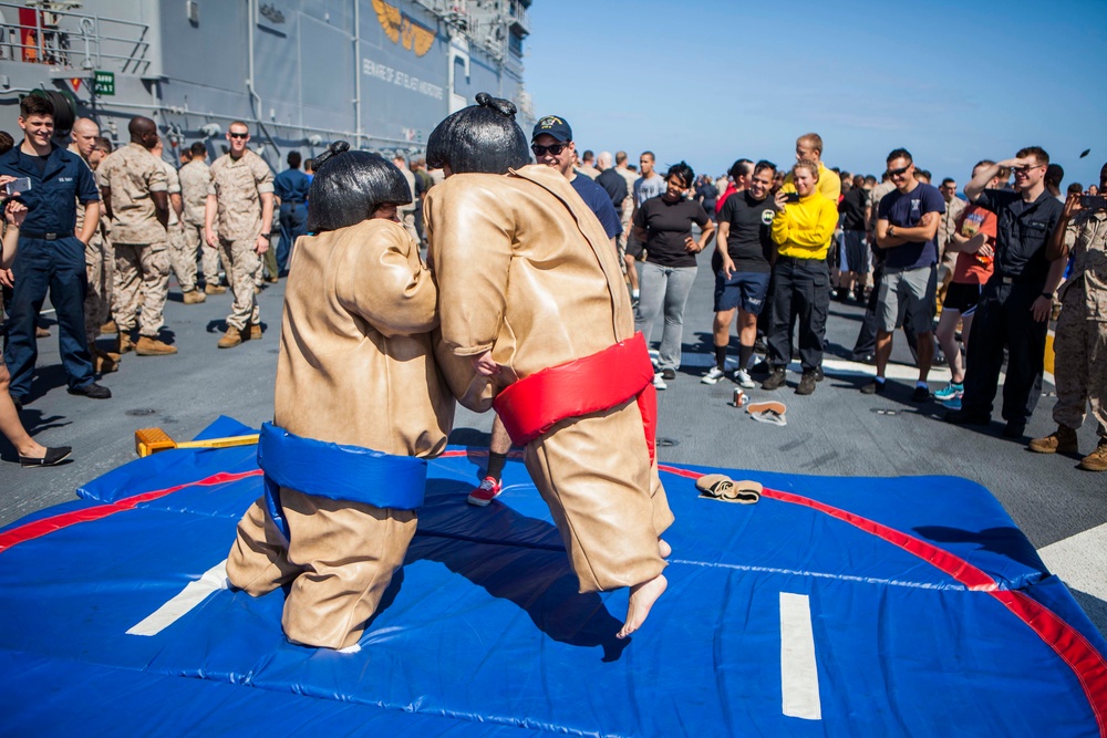 Fourth of July celebration aboard the USS Bonhomme Richard