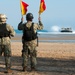 U.S. Sailors guide a Landing Craft Air Cushion vehicle during Talisman Sabre 2015