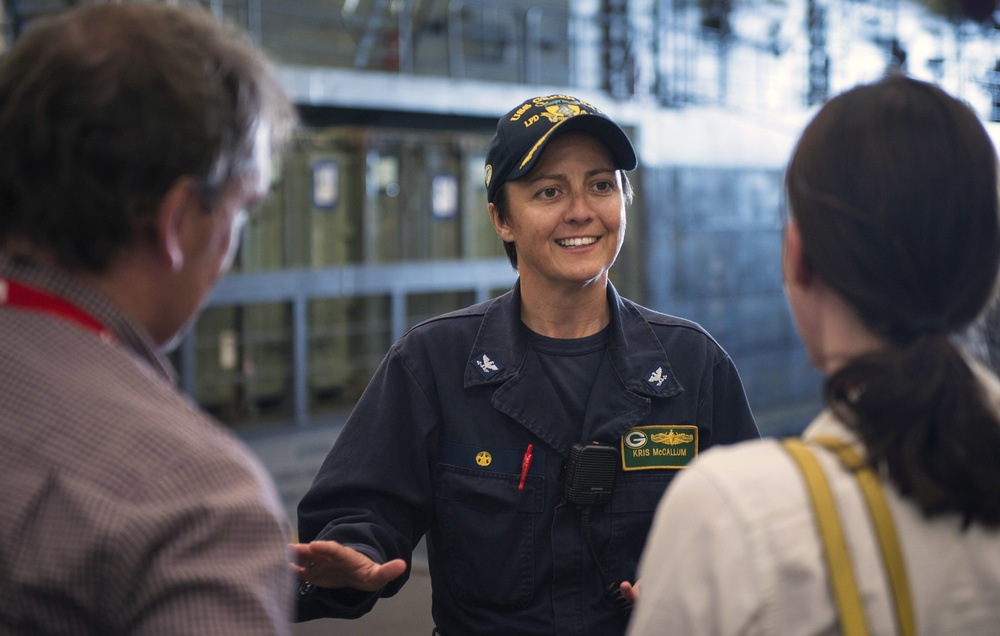 ABC News visits USS Green Bay