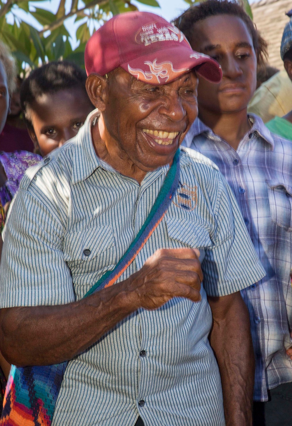 Pacific Fleet Band plays at Papua New Guinea market