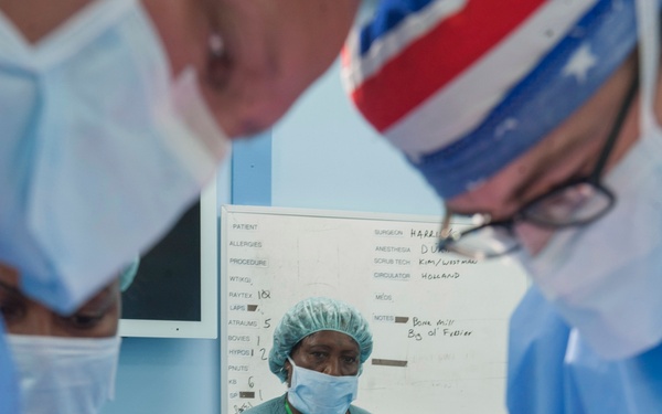 The Military Sealift Command hospital ship USNS Mercy (T-AH 19) participates in Pacific Partnership 2015