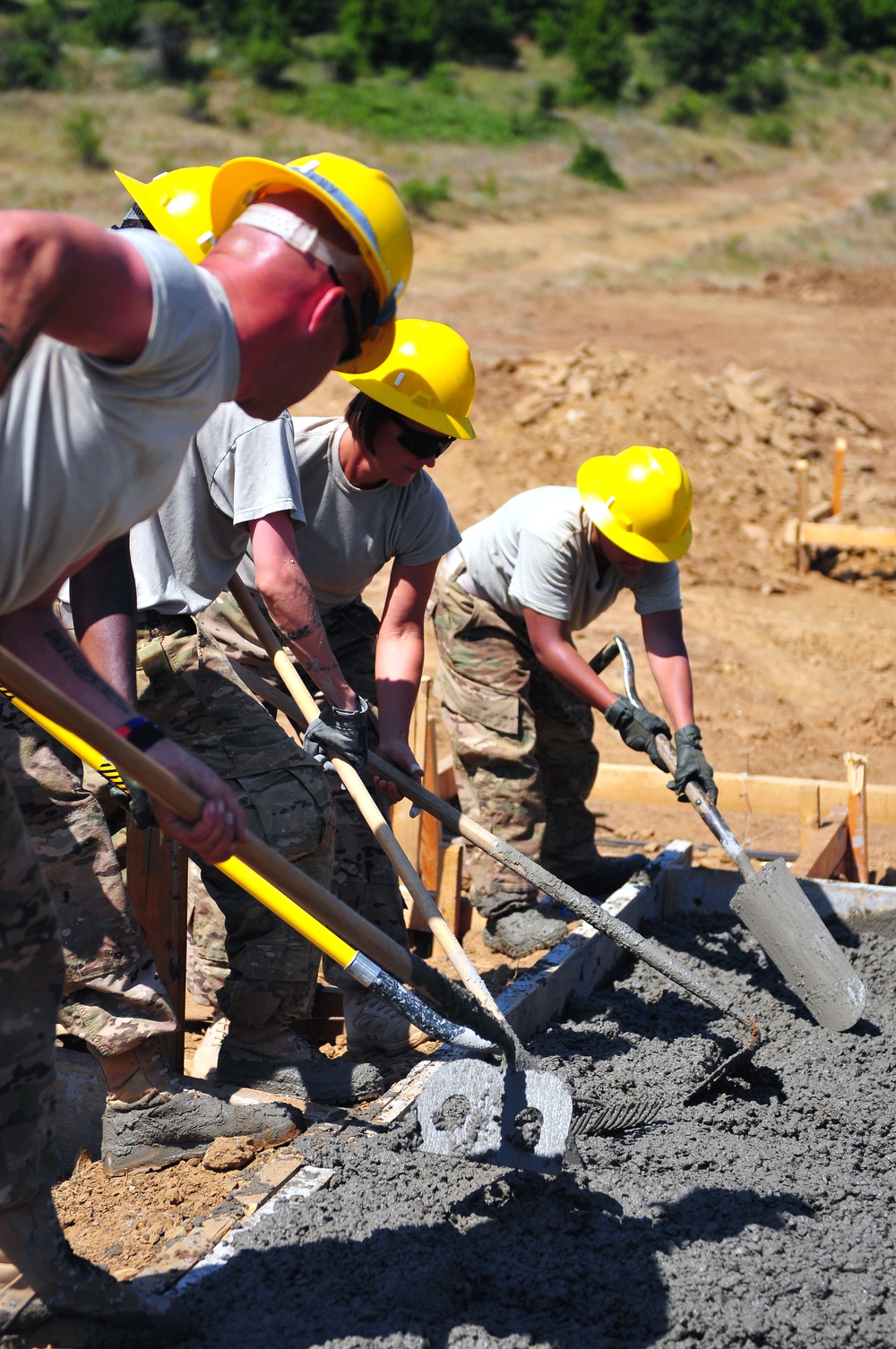 Engineers lay the foundation in Bulgaria