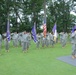 Salute during change of command ceremony