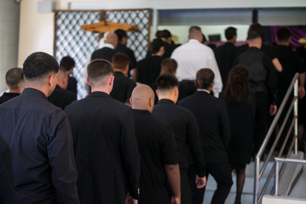 Marines pay respect to fallen co-worker and local national