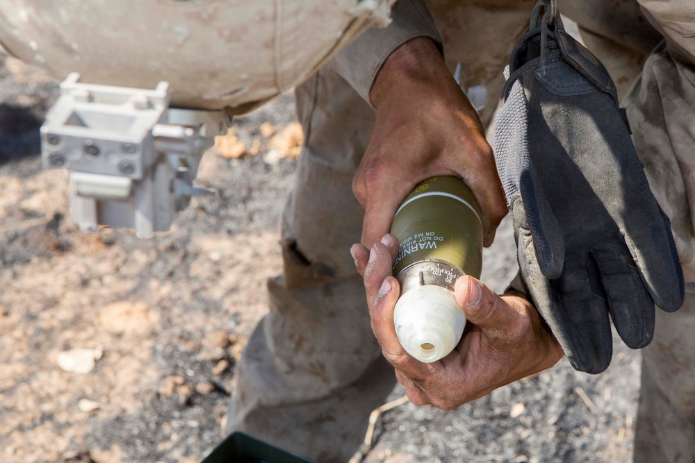 U.S. Marines conduct live fire at Brashaw Field Training Area, Australia.