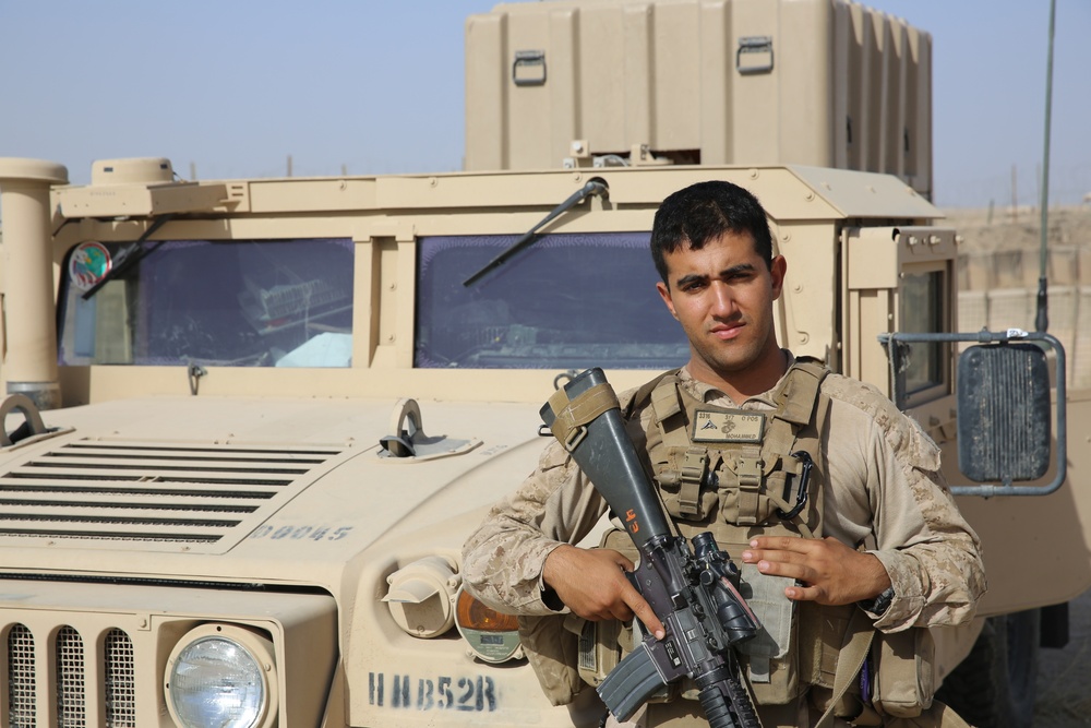 U.S. Marine from Iraq deploys in support of Operation Inherent Resolve