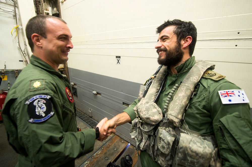 USS Preble welcome during Talisman Sabre 2015
