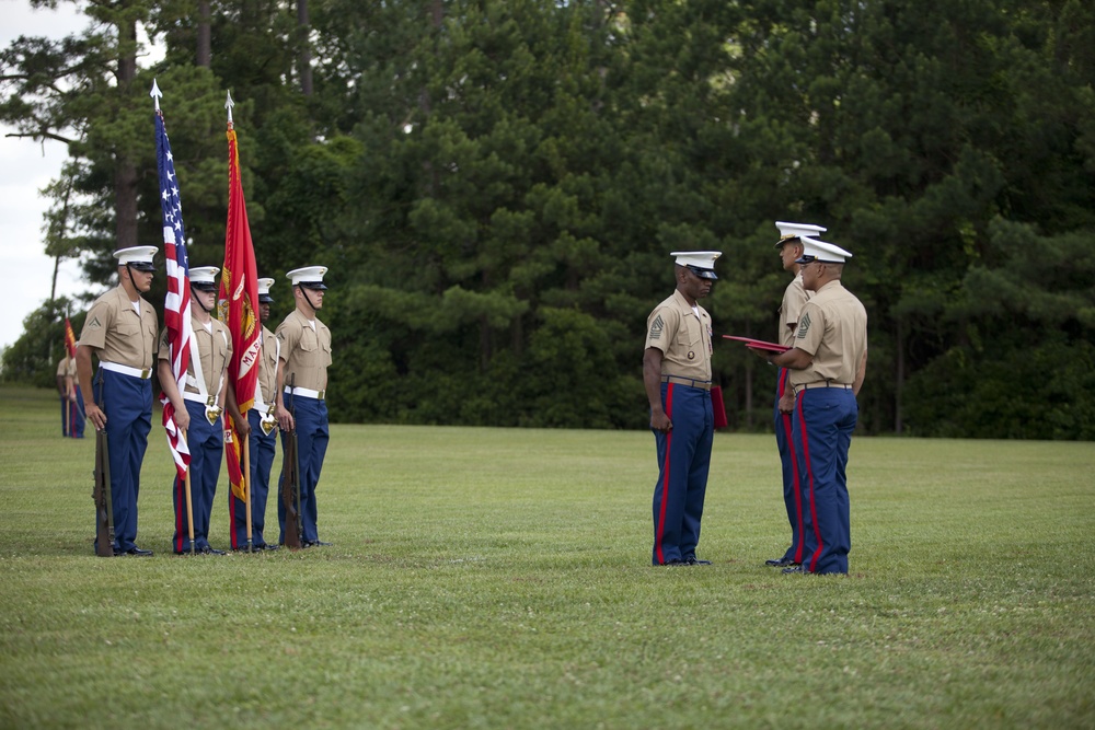 MCCSSS Relief and Appointment and Sgt. Maj. Robinson's Retirement