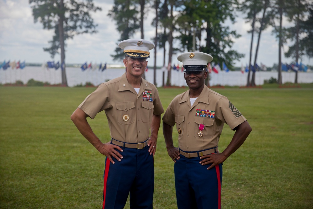 MCCSSS Relief and Appointment and Sgt. Maj. Robinson's Retirement Ceremony