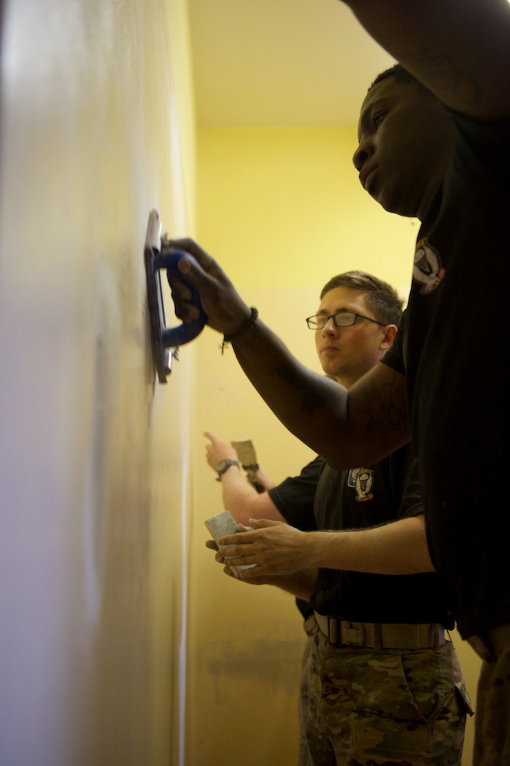 US Soldiers pay-it-forward, help renovate Latvian orphanage