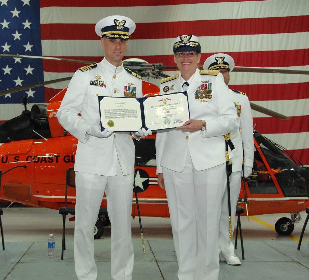 Coast Guard Air Station Traverse City holds change of command ceremony