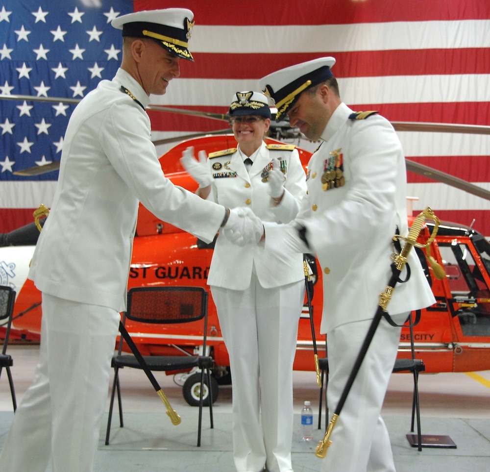 Coast Guard Air Station Traverse City holds change of command ceremony