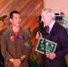 Former CNO presents award