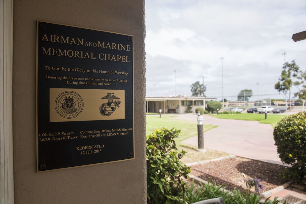 Marines honored during rededication of Miramar chapel