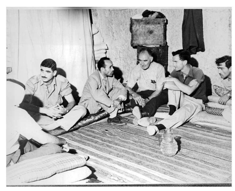 Stanley Andrews in Meeting with Jordanian Villagers