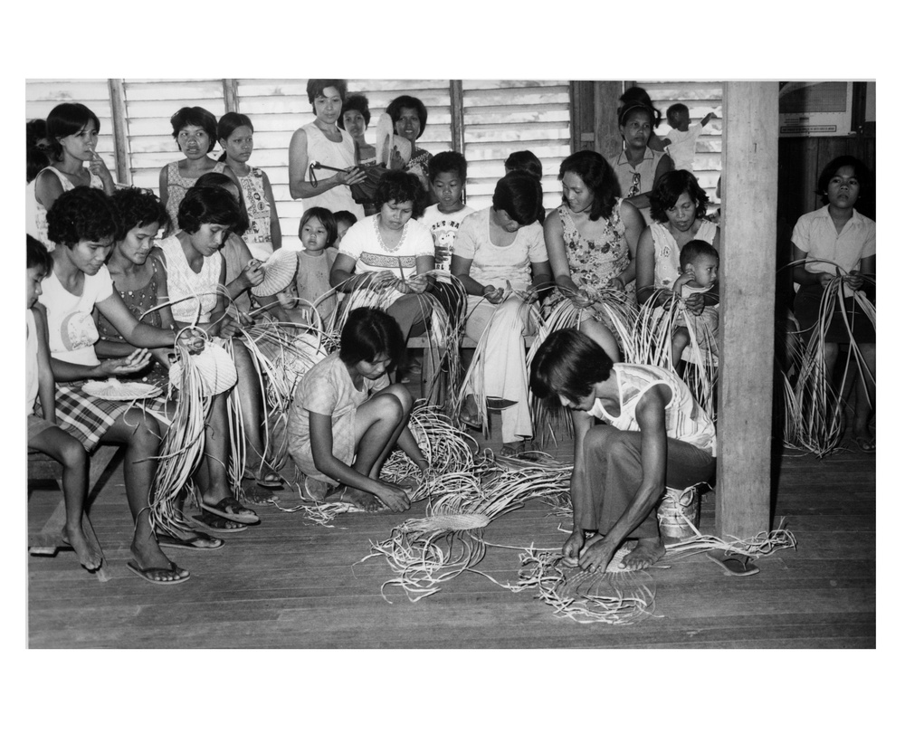 Learning basket weaving