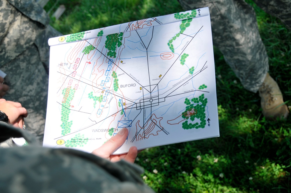 Army staff ride to Gettysburg