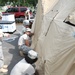 Service members prepare tents for IRT in Norwich, NY