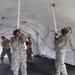 Soldiers prep tents for IRT in Norwich, NY