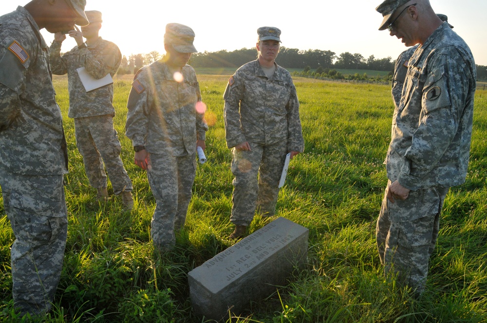 Army staff ride to Gettysburg