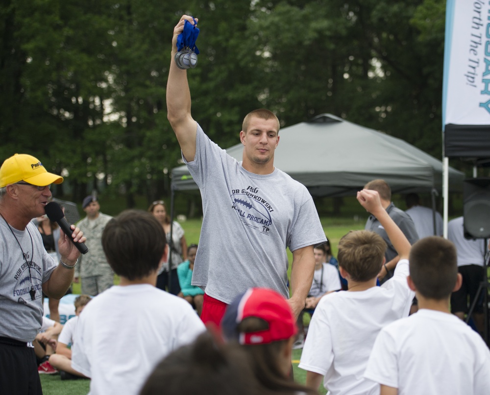 Rob Gronkowski football camp a 'touchdown' with youth at JBA