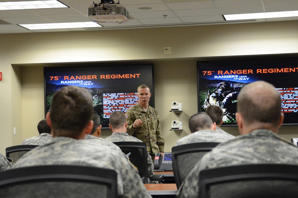 75th Ranger Regiment ROTC cadet visit
