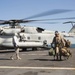 U.S. Marine Corps CH-53E Super Stallion lands on USNS Sacagawea (T-AKE-2)
