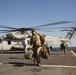 U.S. Marine Corps CH-53E Super Stallion lands on USNS Sacagawea (T-AKE-2)