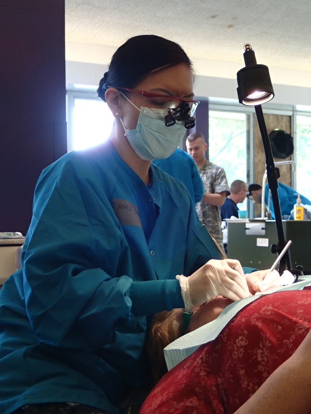 Service members provide dental care for patients during IRT mission at Norwich, NY