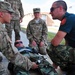 US and Bulgarian Military Police Soldiers train combat life saving procedures