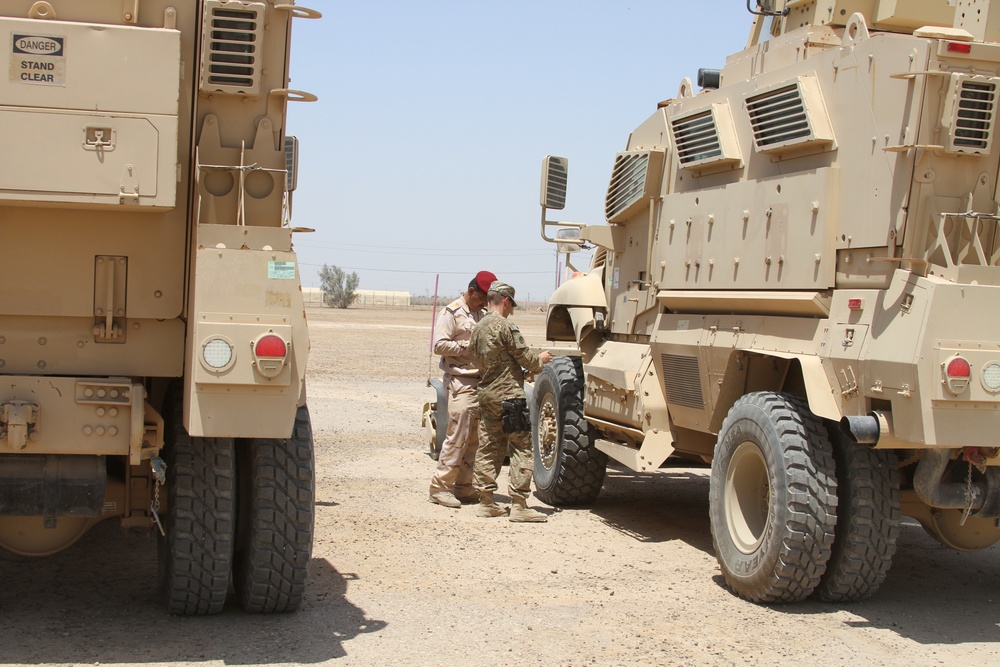 Iraqi security forces receive shipment of MRAP vehicles