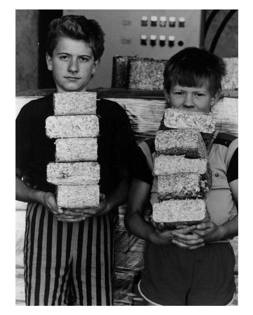 Two boys in Ostrava, Czechoslovakia