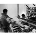 Woman in a bakery in Ostrava, Czechoslovakia